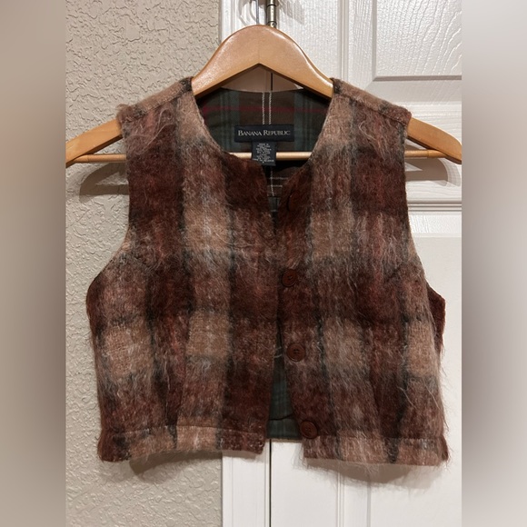 Banana Republic Women Wool Crop Vest Size Small - Picture 5 of 5